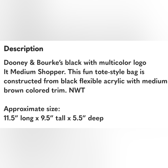 Dooney & Bourke IT Medium Shopper Tote - Picture 8 of 9